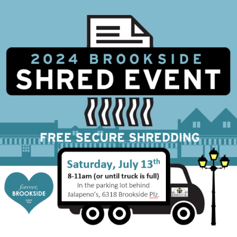 2024 Shred Event - free paper shredding Saturday, July 13th from 8 to 11 am